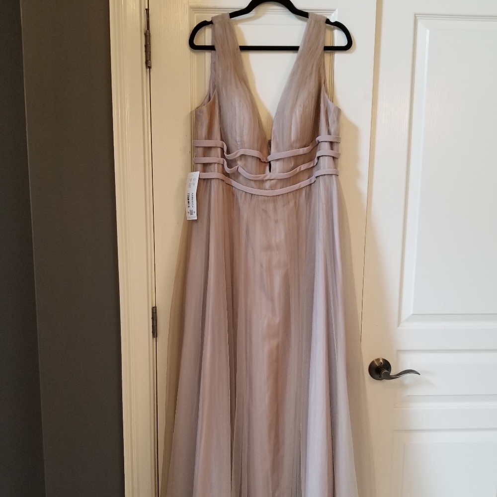 Taupe Bridesmaid Dress size 18